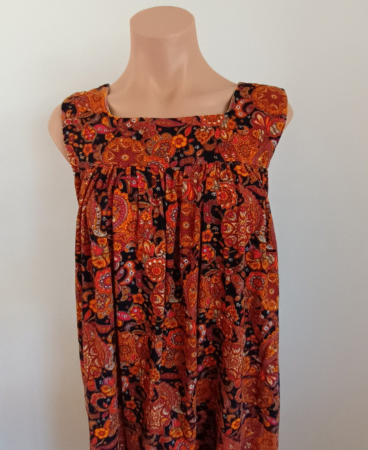 Vintage hand made velvet maxi dress.