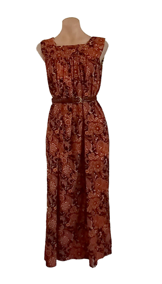 Vintage hand made velvet maxi dress.