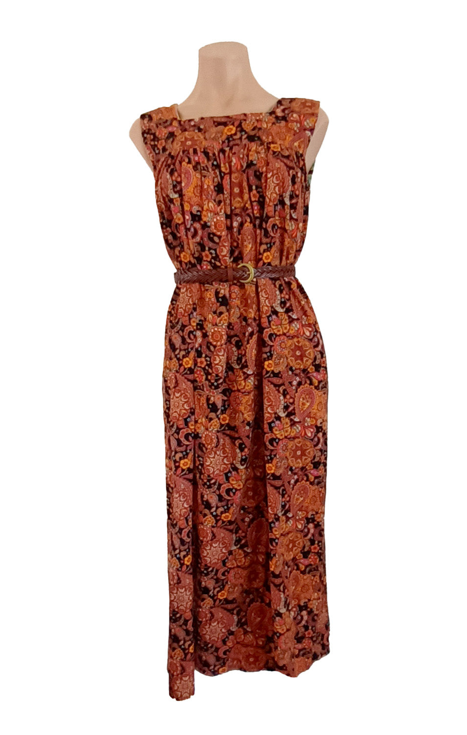 Vintage hand made velvet maxi dress.