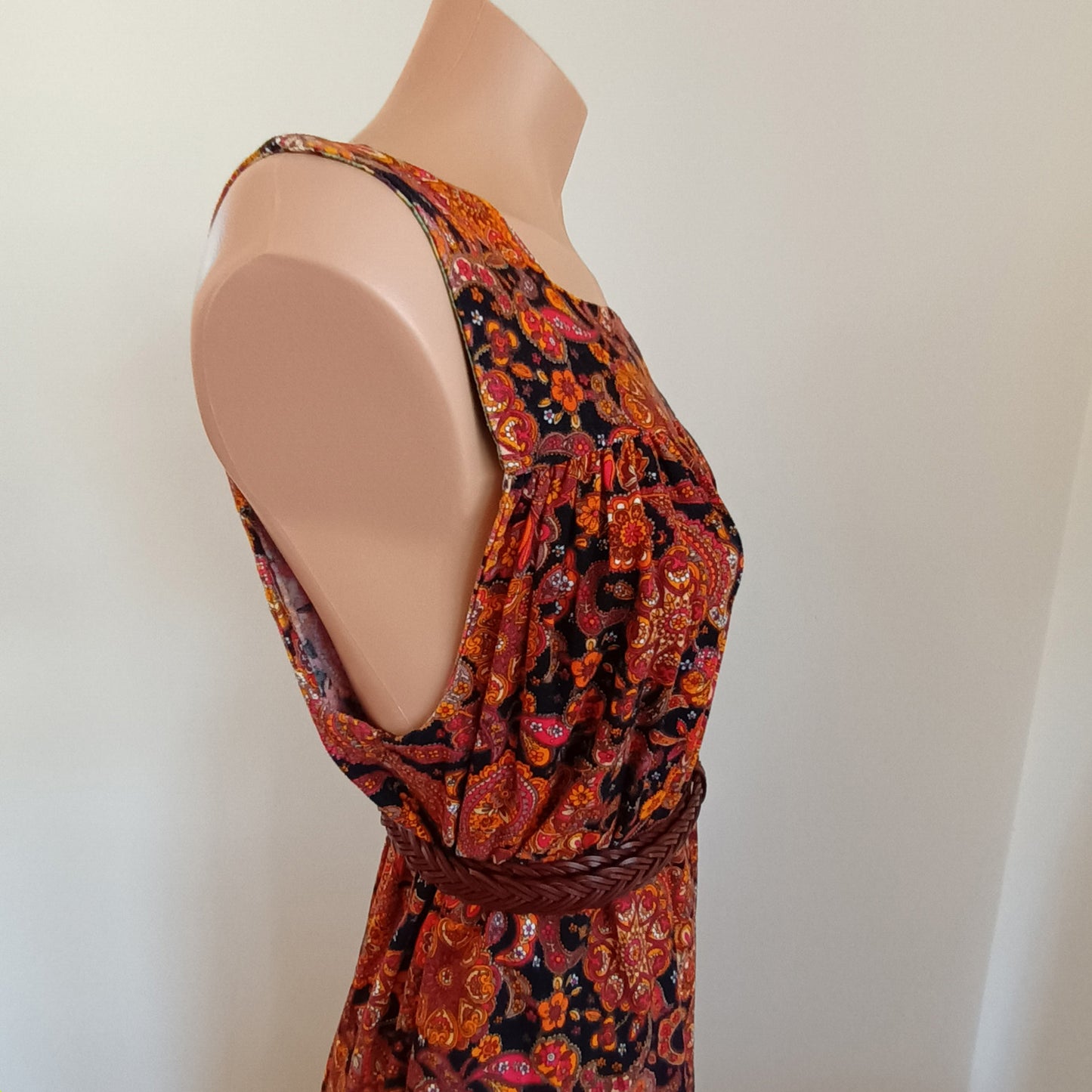 Vintage hand made velvet maxi dress.