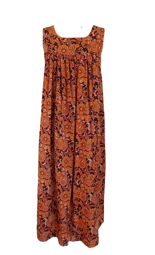 Vintage hand made velvet maxi dress.