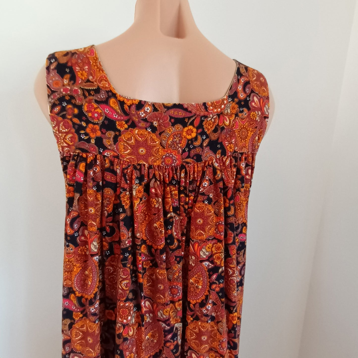 Vintage hand made velvet maxi dress.