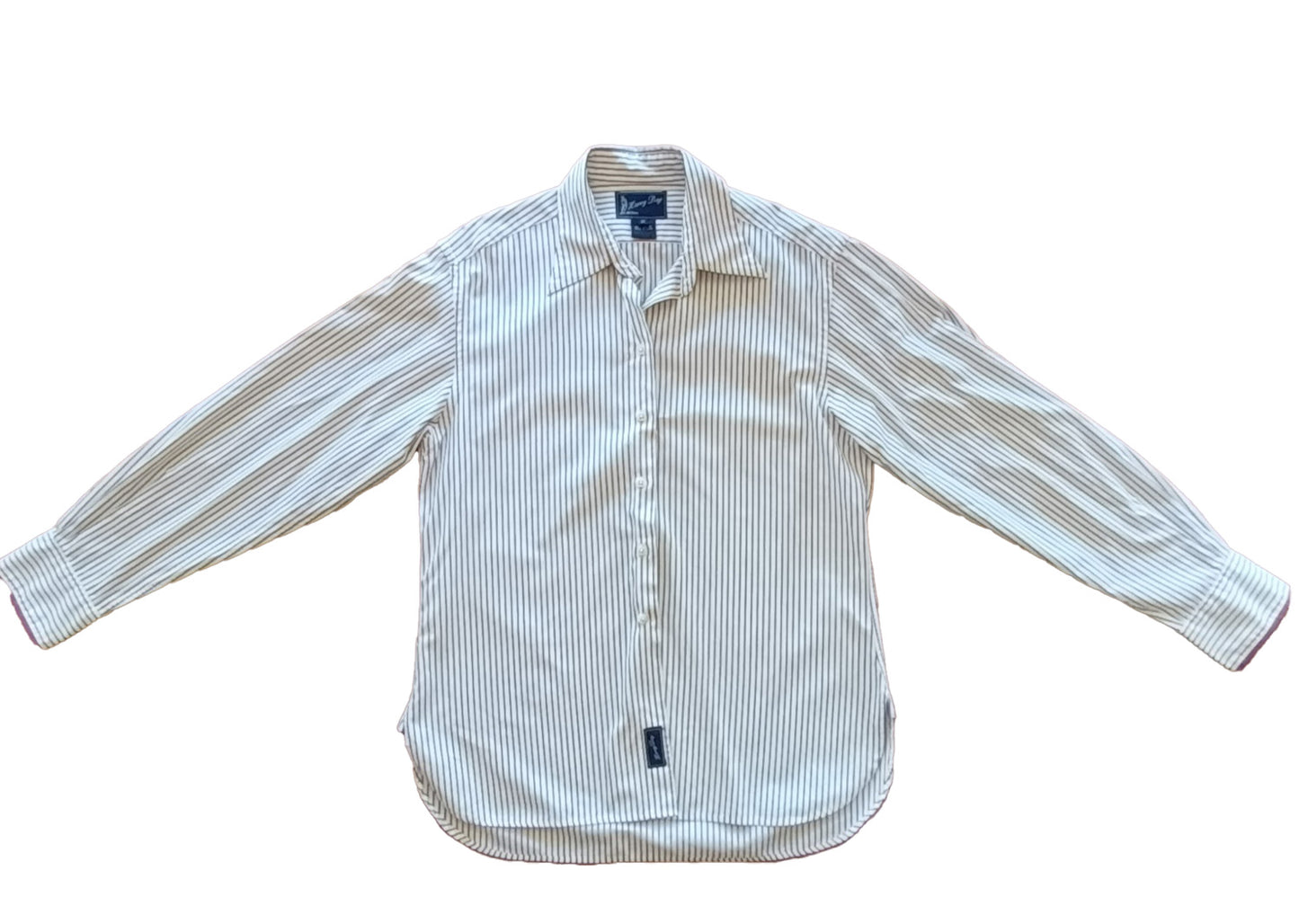 Harry Day cream pin striped shirt