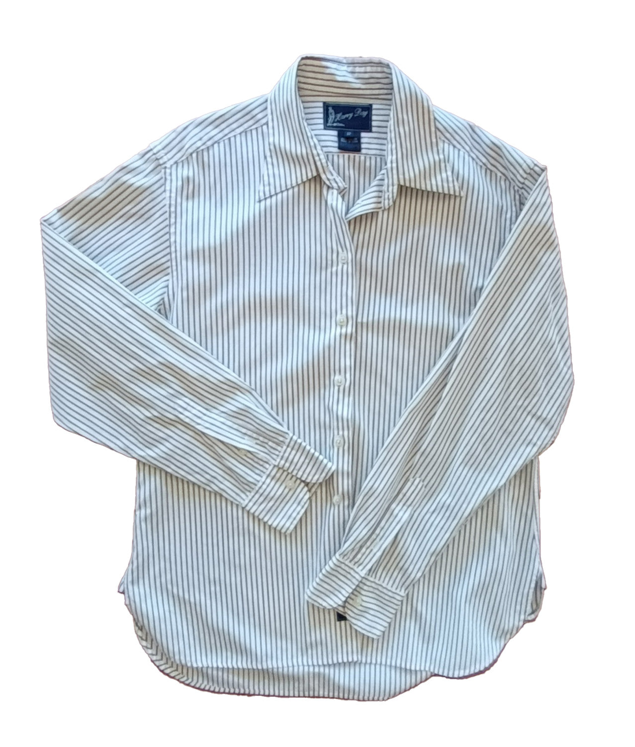 Harry Day cream pin striped shirt