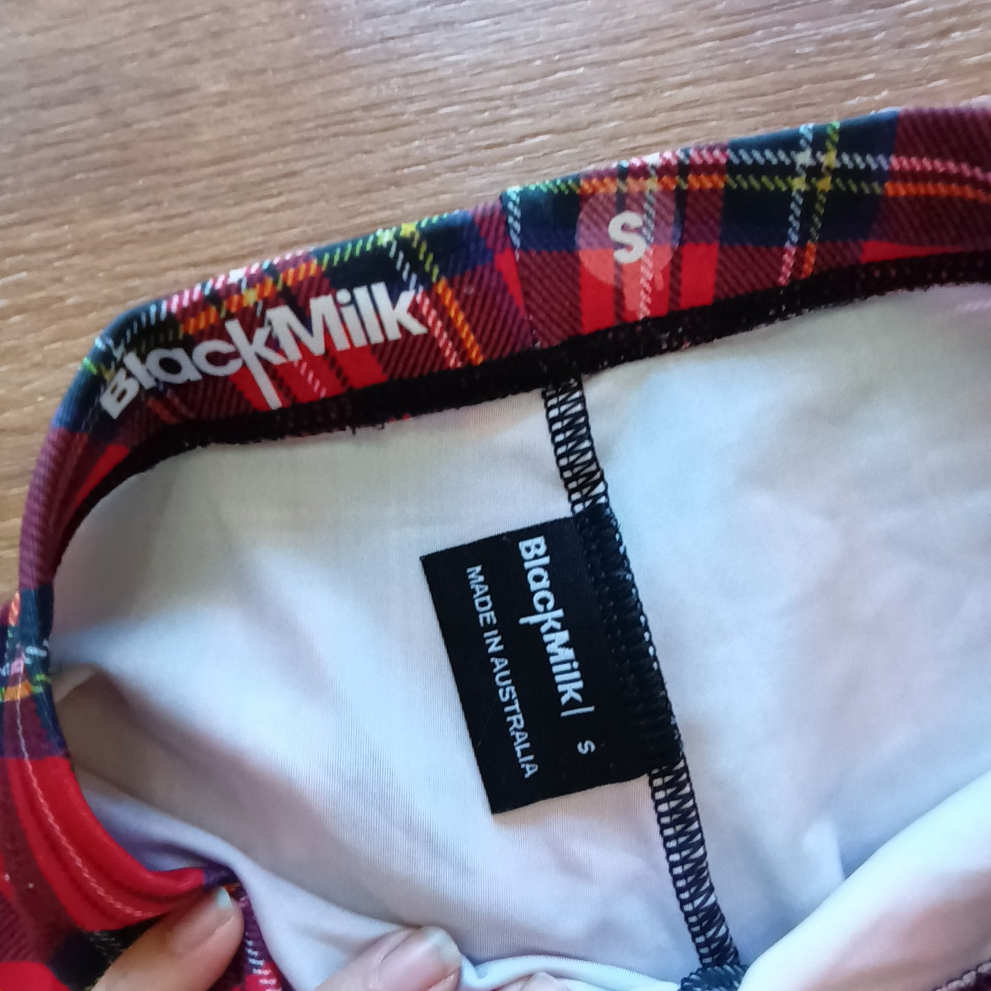 Black Milk RedTartan Leggings