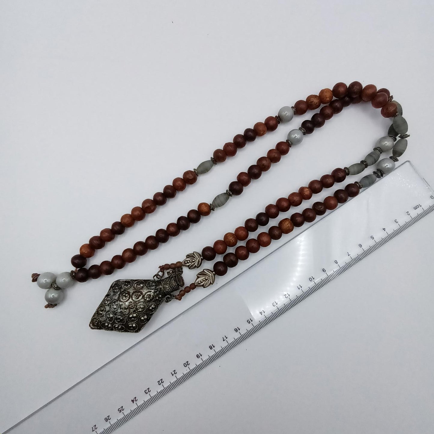 Handcrafted antique Necklace with Decorative Pendant perfume bottle