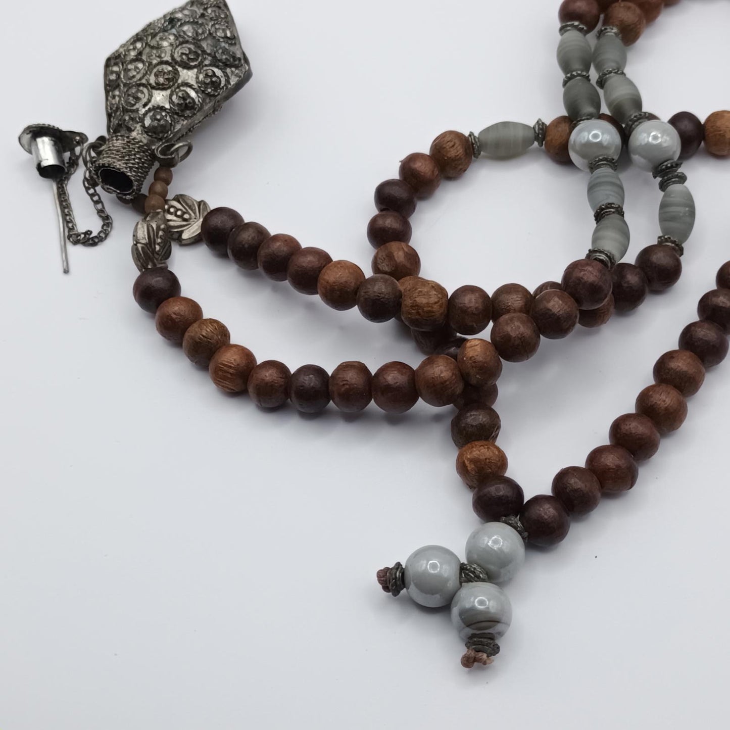 Handcrafted antique Necklace with Decorative Pendant perfume bottle