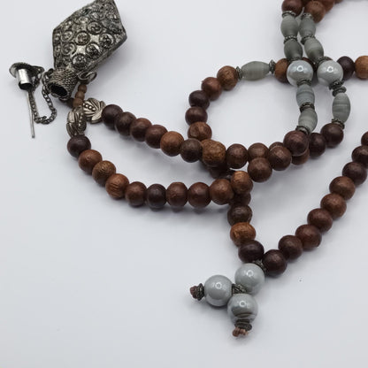 Handcrafted antique Necklace with Decorative Pendant perfume bottle