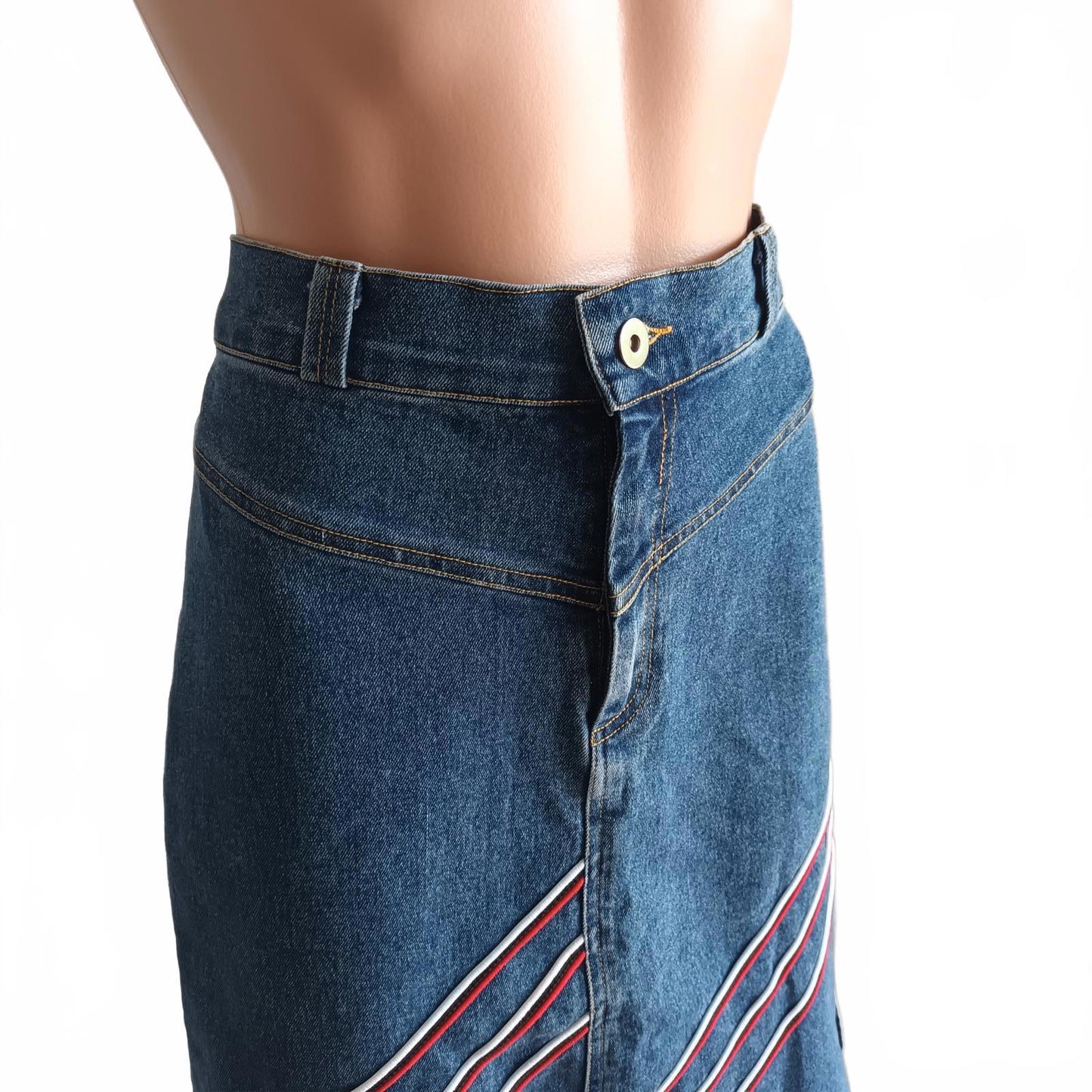 Vintage denim Mei Mei skirt 10