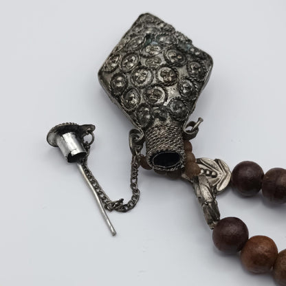 Handcrafted antique Necklace with Decorative Pendant perfume bottle