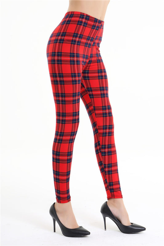 Black Milk RedTartan Leggings