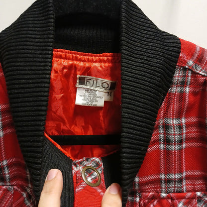 Vintage Fila red plaid cropped Jacket Modeshy