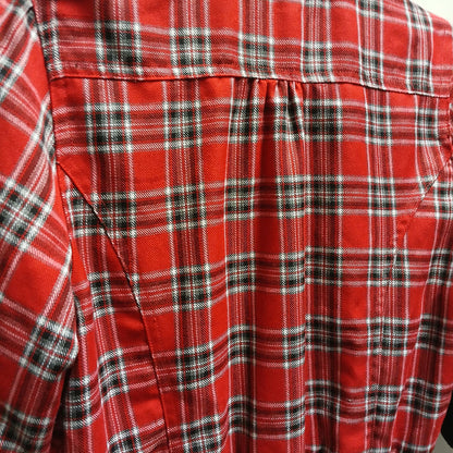 Vintage Fila red plaid cropped Jacket Modeshy