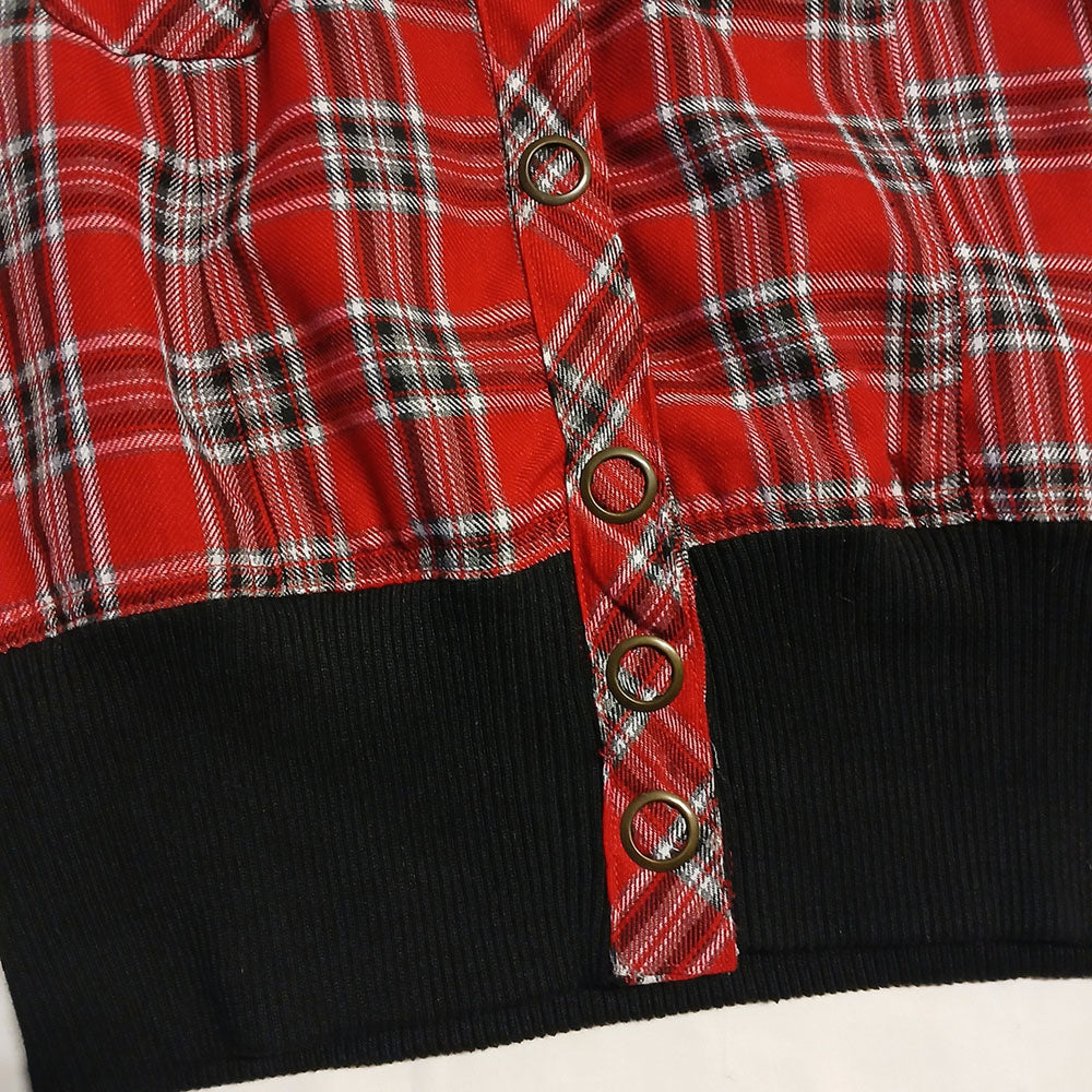Vintage Fila red plaid cropped Jacket Modeshy