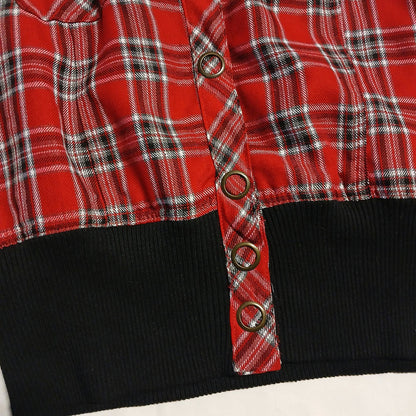 Vintage Fila red plaid cropped Jacket Modeshy