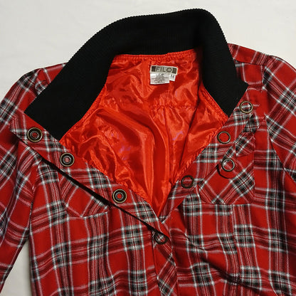 Vintage Fila red plaid cropped Jacket Modeshy