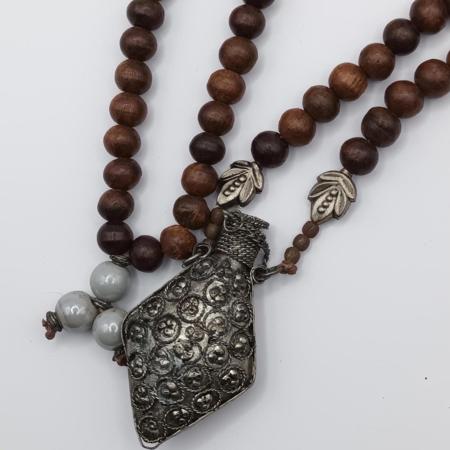 Handcrafted antique Necklace with Decorative Pendant perfume bottle