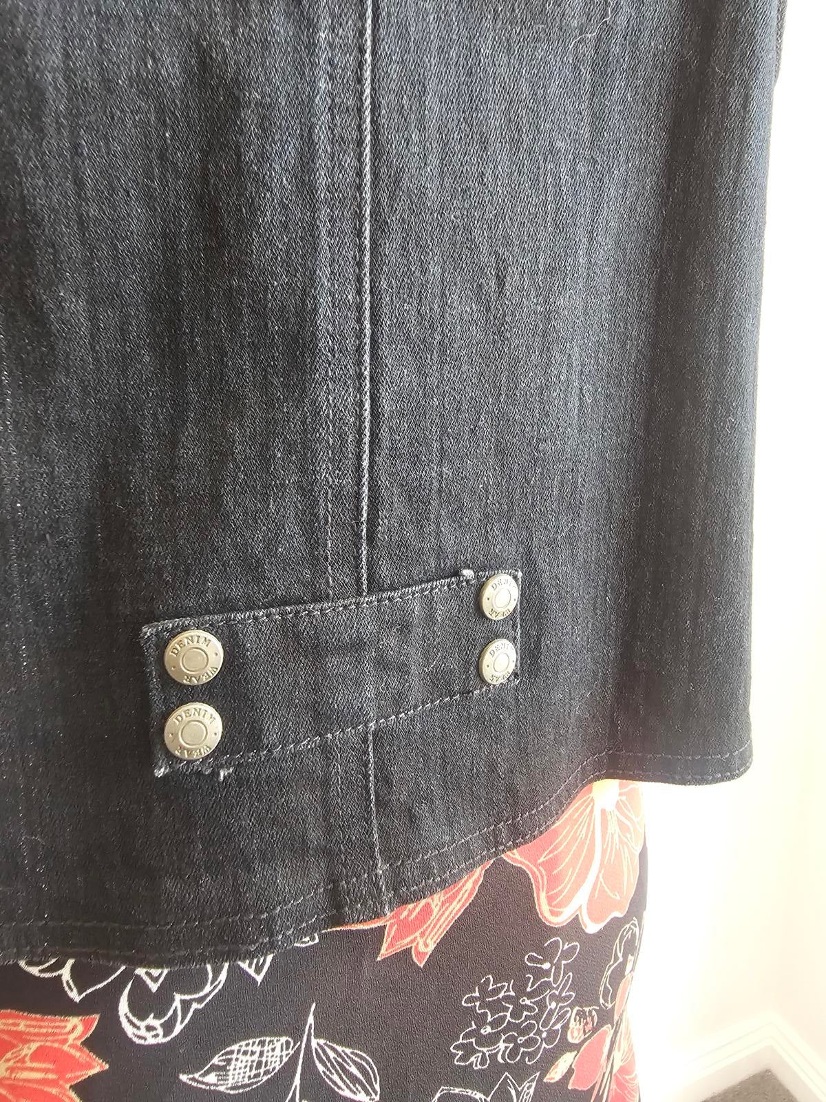 Vintage Top girl Denim vest S 14 -90s vintage and punk