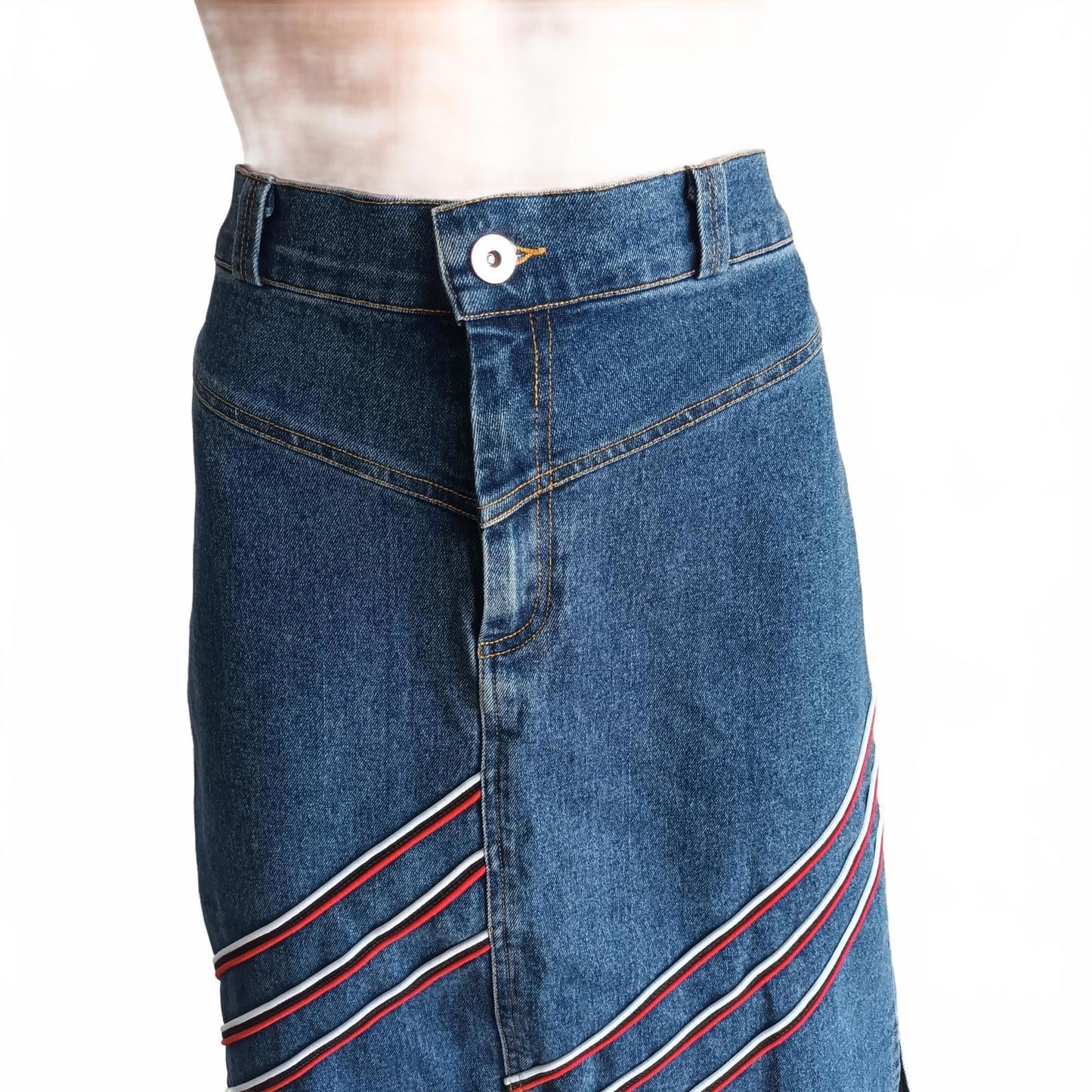 Vintage denim Mei Mei skirt 10