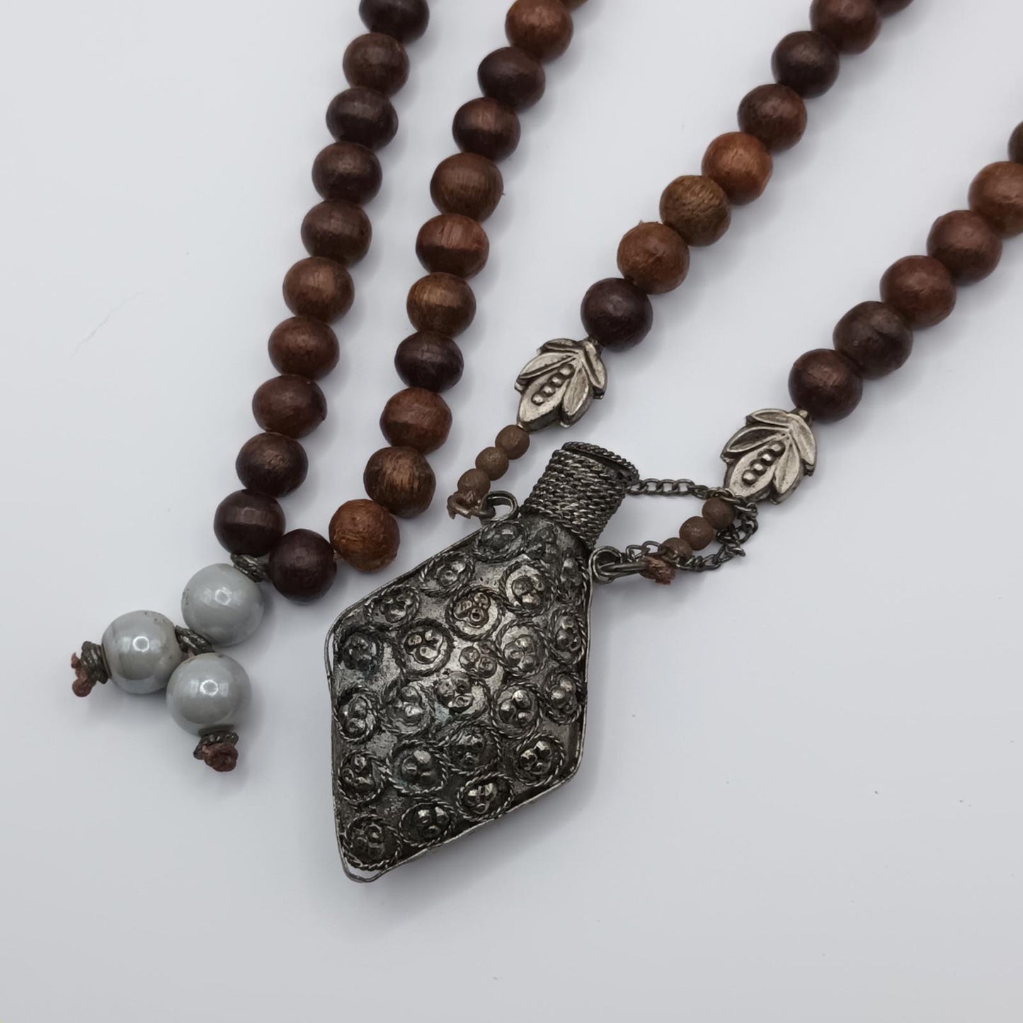 Handcrafted antique Necklace with Decorative Pendant perfume bottle