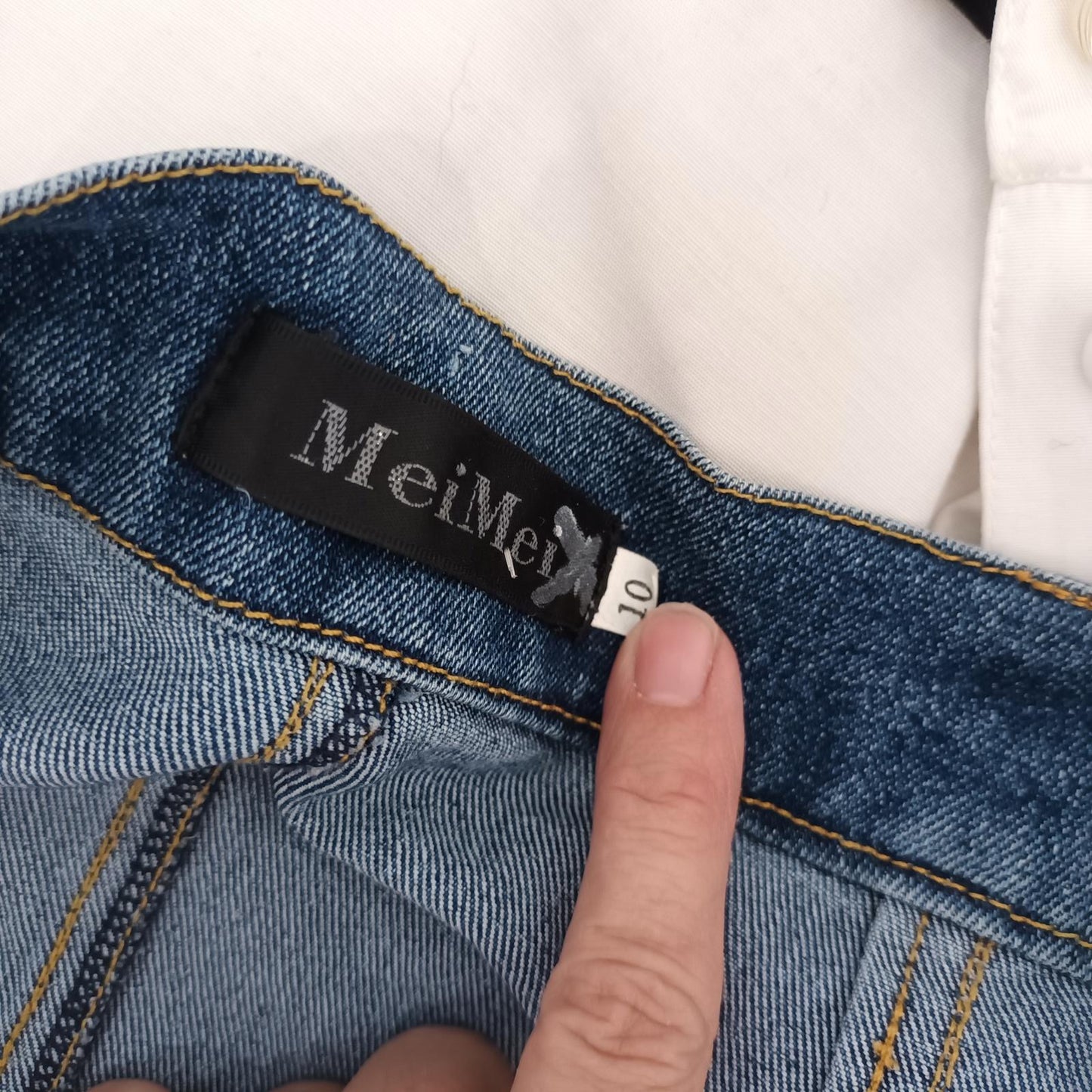 Vintage denim Mei Mei skirt 10