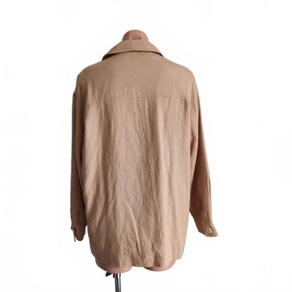 Zara light weight linen jacket S