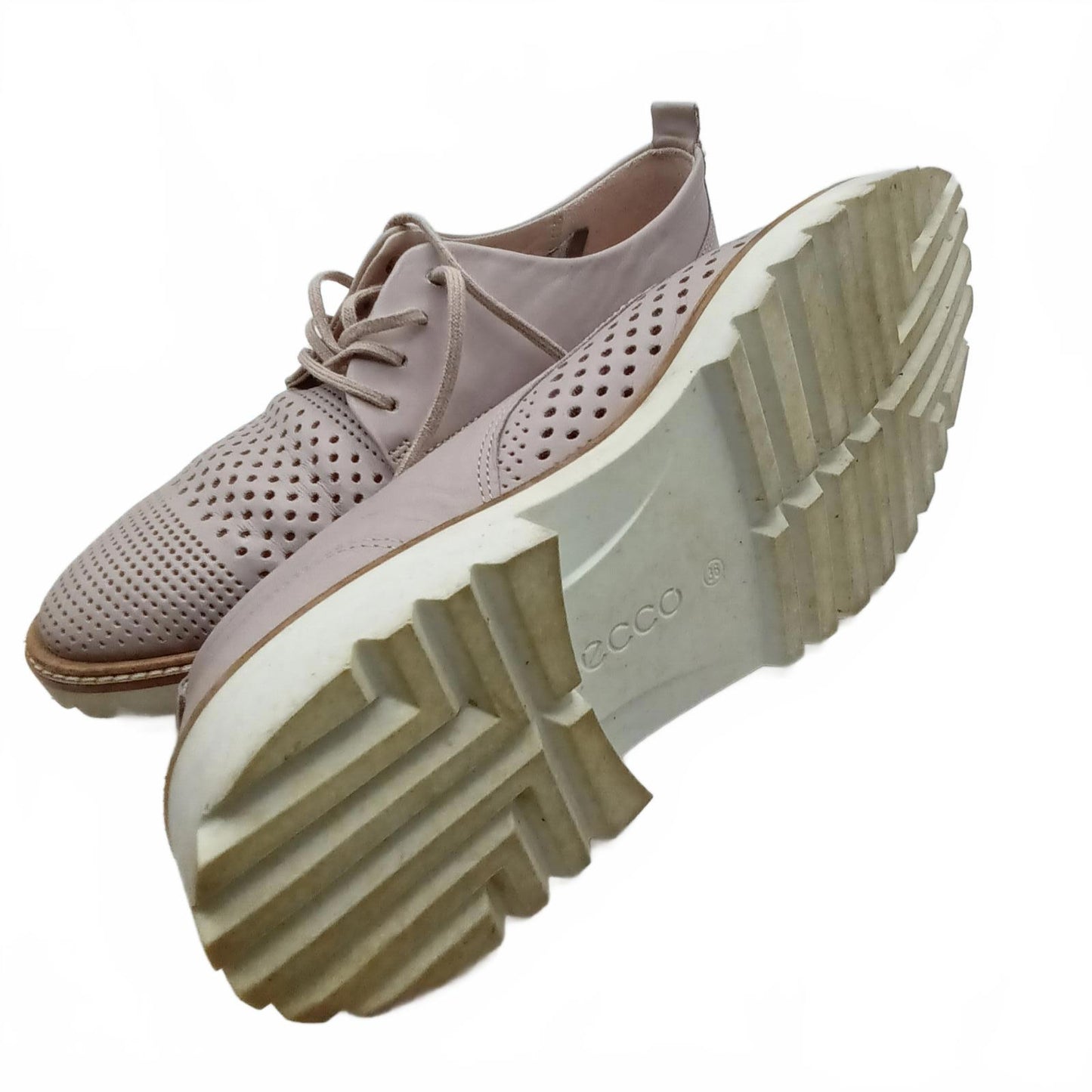 ECCO Danish Design Leather brogues golf shoes loafers. 38EUR