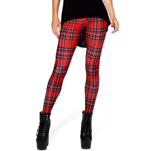Black Milk RedTartan Leggings