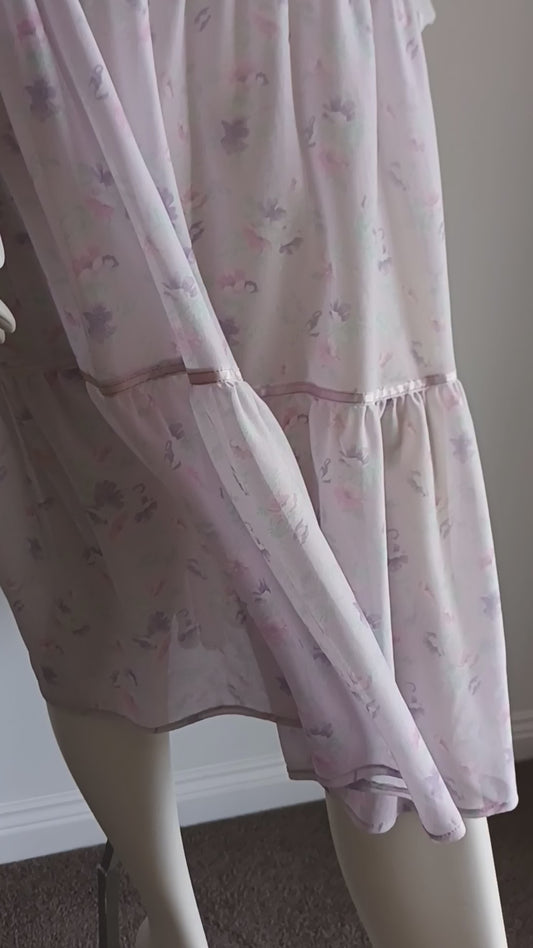 Vintage lavender garden dress